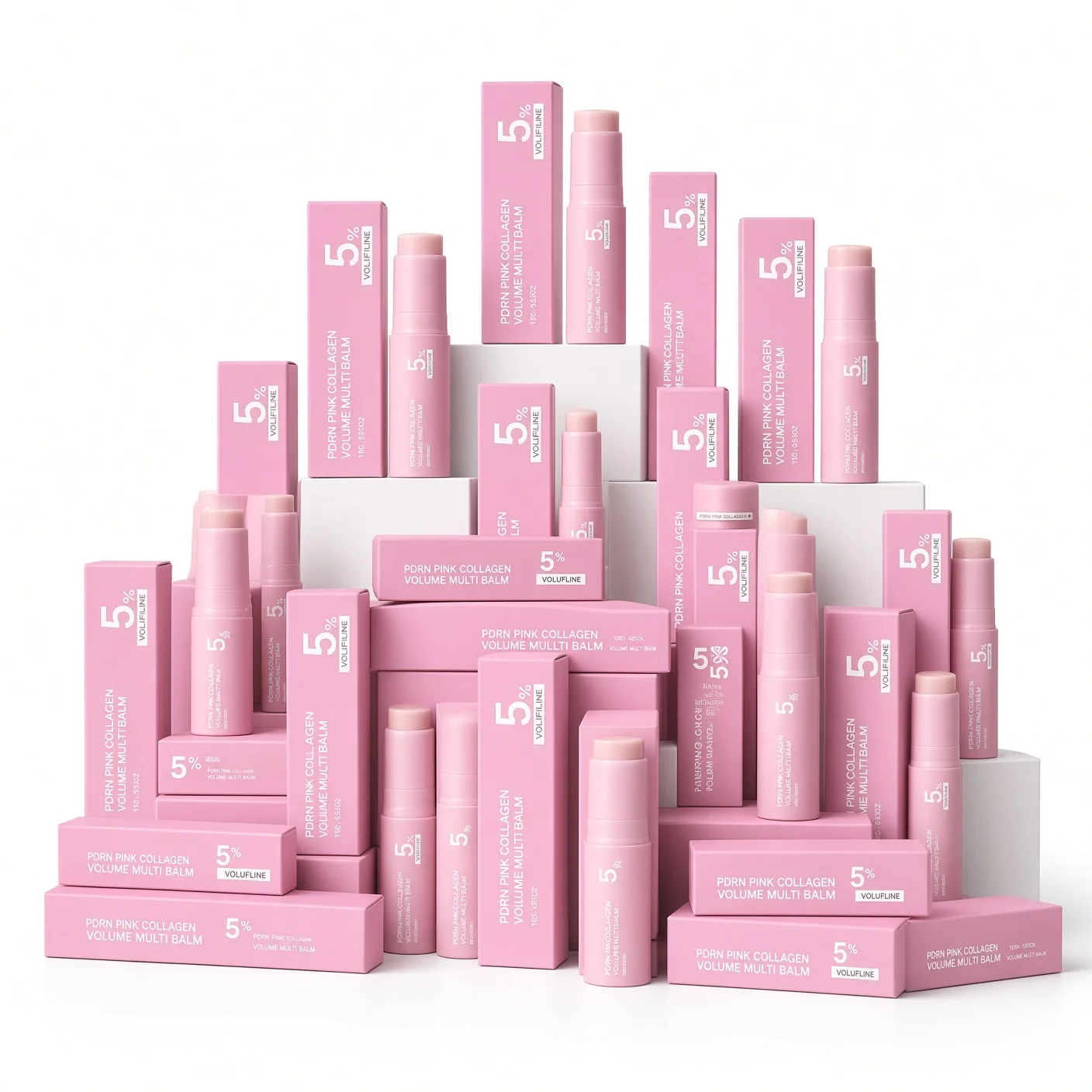 PDRN Pink Collagen Volume Multi Balm PDRN Pink Collagen Volume Multi Balm Stick 5% Volufiline 10g Lip Face Moisturizing Plumping