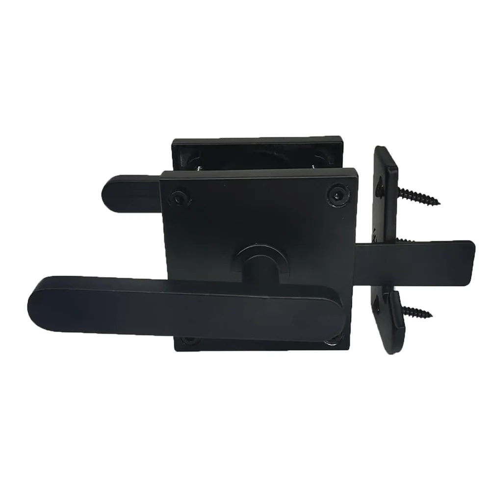 

Outdoor Projects Black Door Latch Bolt Aluminum Gate Latch Double-Sided Design For Wooden Gates For Wooden Doors