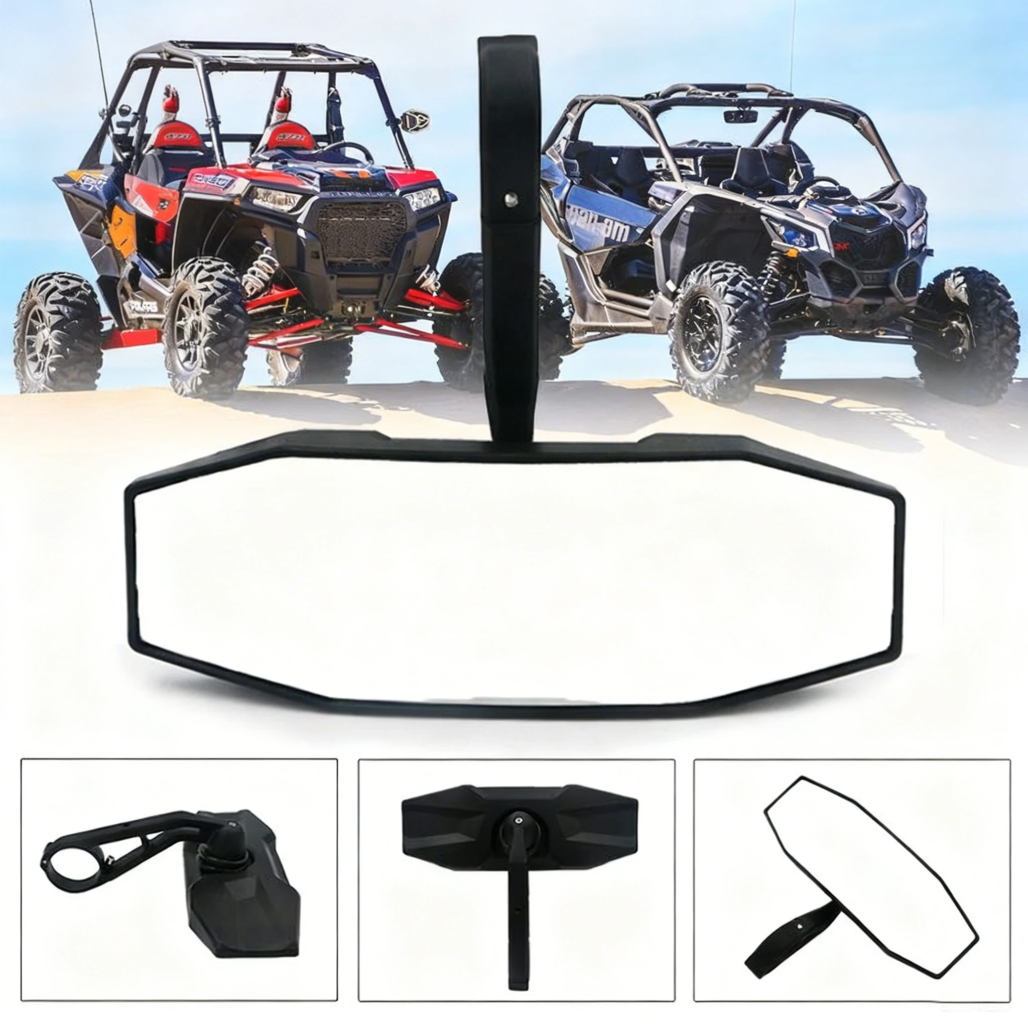 

UTV Center Rearview Mirror 1.75" for Polaris General 1000 2016-2022 XP RZR S 4 570 900 #2881540