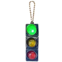 Traffic Light Keychain Traffic Light Model Keychain Backpack Pendant Car Keyring Key Holder With Led Lighting For Adults Kids