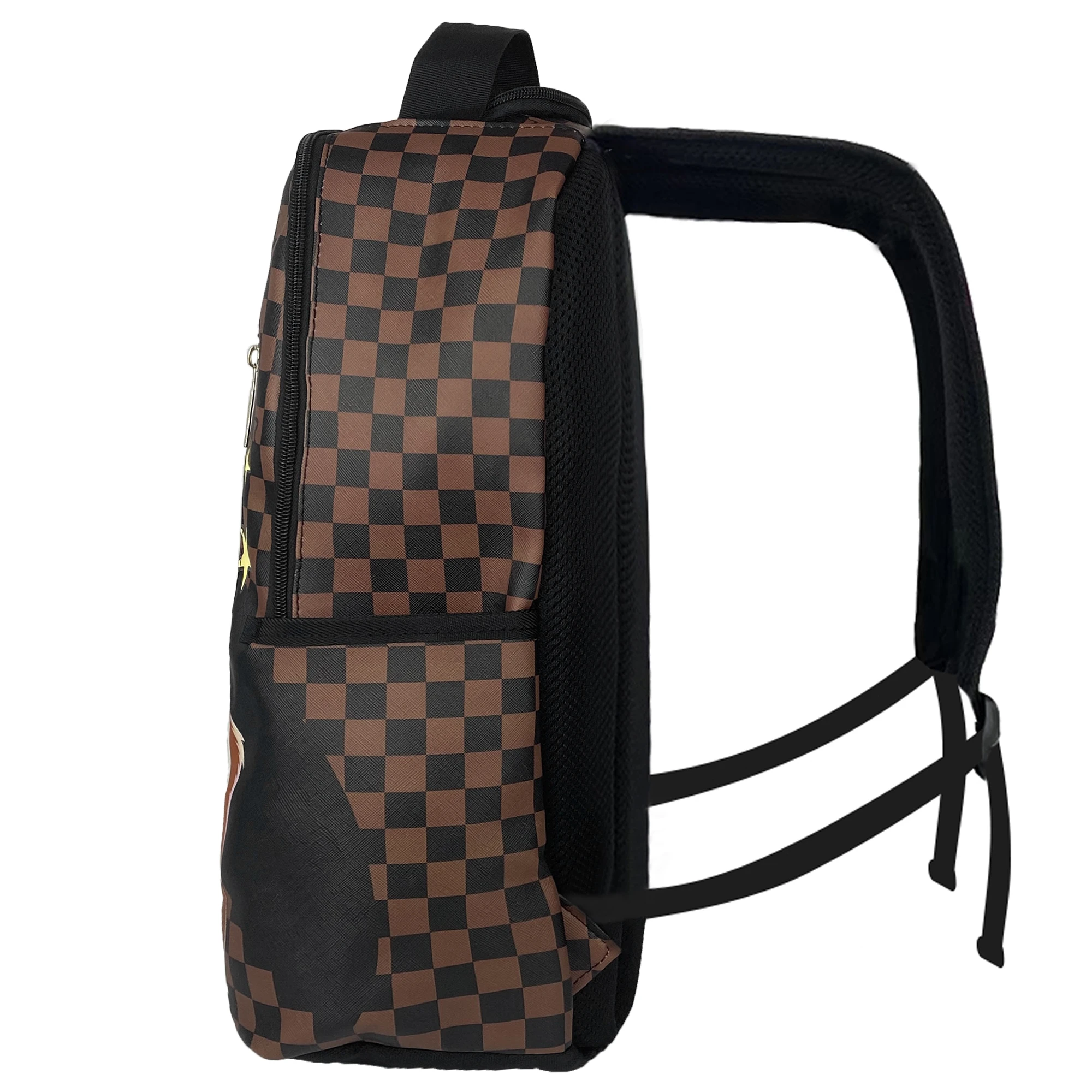 A Hip-Hop Street-Style Backpack with Spray-Painted Ground-Pattern Design, This Is a New Trendy Lightweight Printed Backpack, Also a Fashionable Outdoor Commuter Bag, Large-Capacity Travel Bag, Multifu image 3