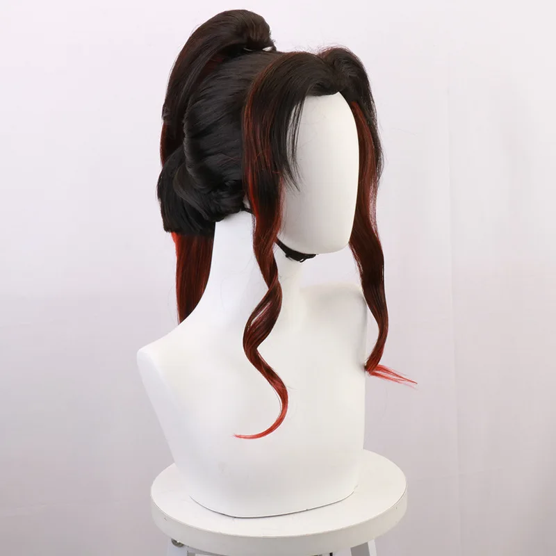 - Kaneki Genichirou / Kuroko / Iwakatsu Cosplay-Perücke mit schwarzem und rotem Farbverlauf für Anime