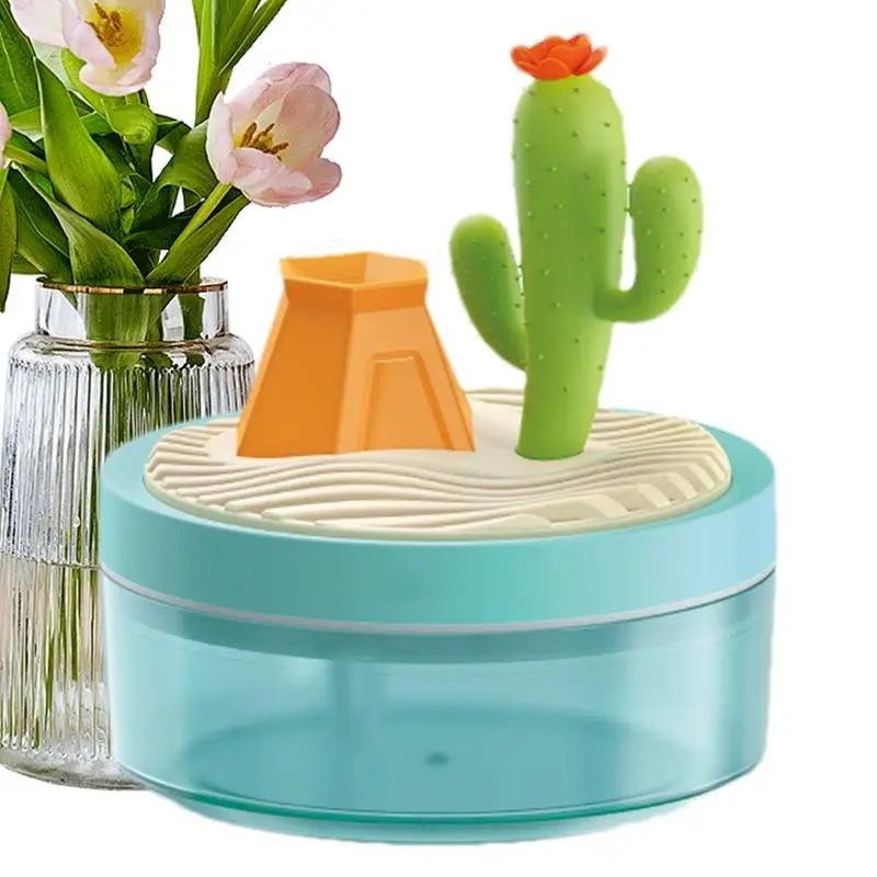 Small Desk Humidifier Bedroom Humidifier With Landscape Decoration Quiet Table Humidifier Auto Shut-Off Cool Mist Humidifier For