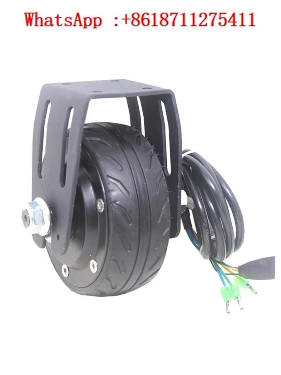 

105 motor, 24/36V DC brushless wheel hub, speed regulation, 4 inch motor, tool, track slide plate