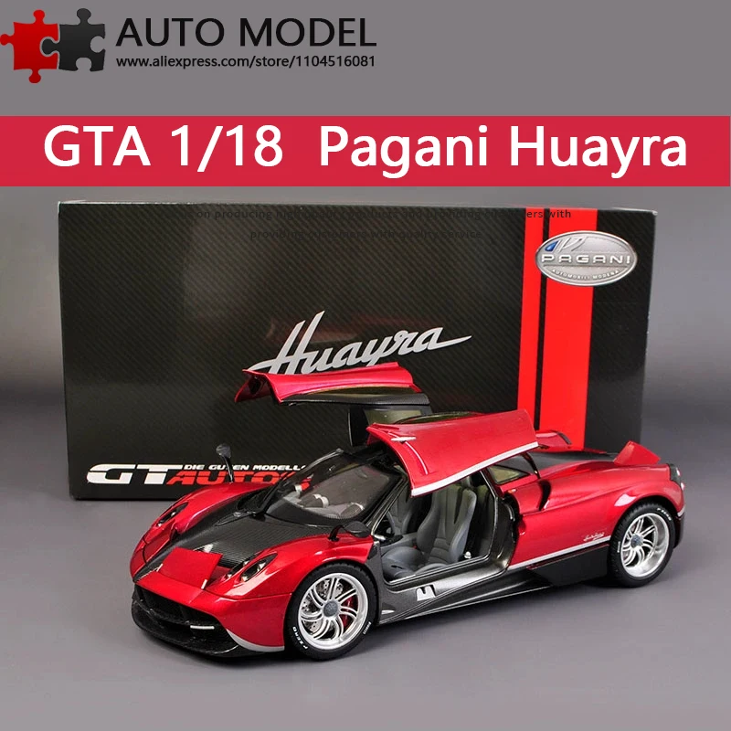 

Pagani Huayra Gull-Wing Sports Car Metal Die-Cast Model Willy Gta 1:18 Scale Realistic Alloy Car Model with Openable Doors and Hood, Collectible Gift for Boys and Adults