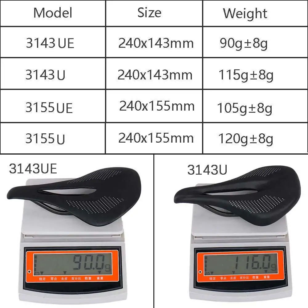 ELITA ONE Carbon-Sattel Superleicht 90g 240*143mm MTB/Rennrad-Sattel Carbon-Schienen 7x9mm Fahrradsitz – Detail 2