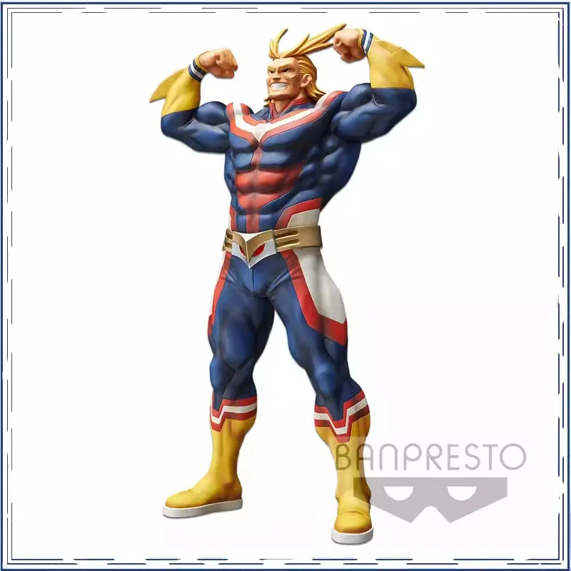 BANDAI My Hero Academia All Might Grandista ROS Christmas Gifts or Collection Original Anime Action Figure Model Toys in Shelf