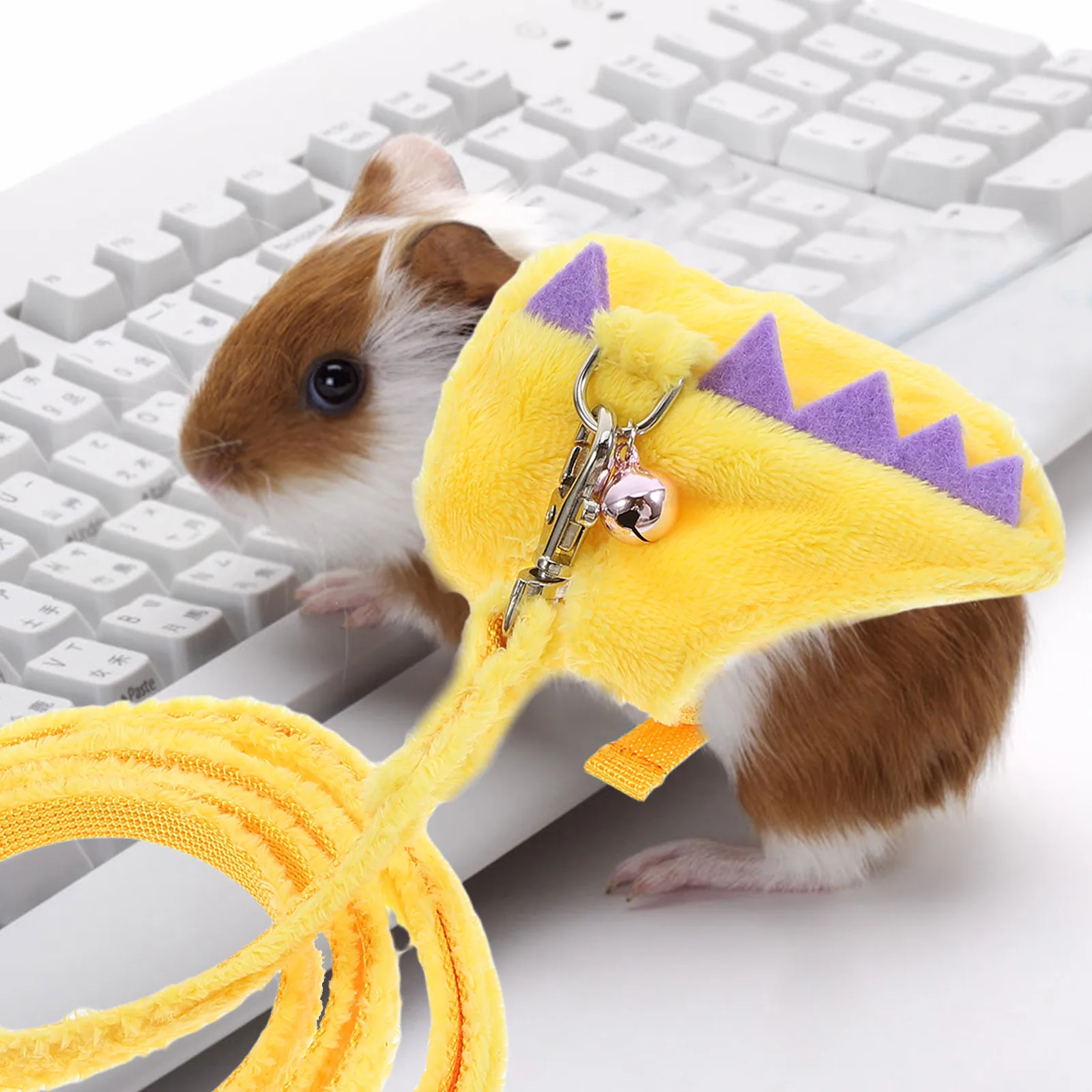 

1 Set Pet Harness Leash Comfortable Vest Durable Adjustable Walking Rope For Small Pets Guinea Pig Hamster Squirrel Bunny Leash