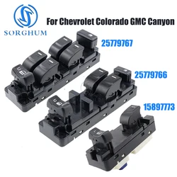 SORGHUM Front Left Side Power Window Switch For 2004-2012 Chevrolet Colorado GMC Canyon Hummer H3 H3T 25779767 25779766 15897773