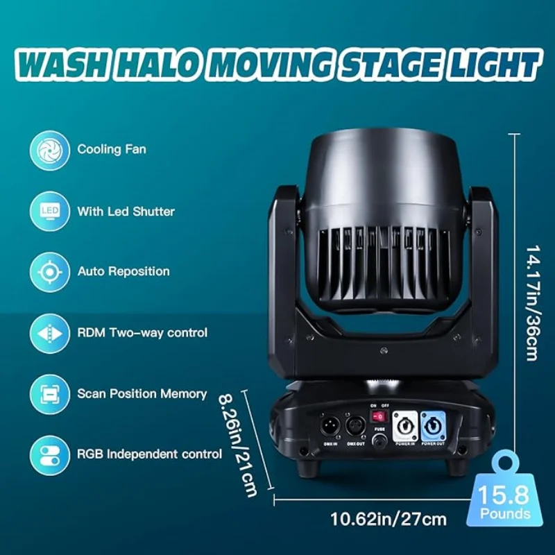 MINI 7X40W BEAM RGBW Bee Eye Moving Head Light  High Brightness Stage Lighting for Disco DJ Events And Performances DMX-512