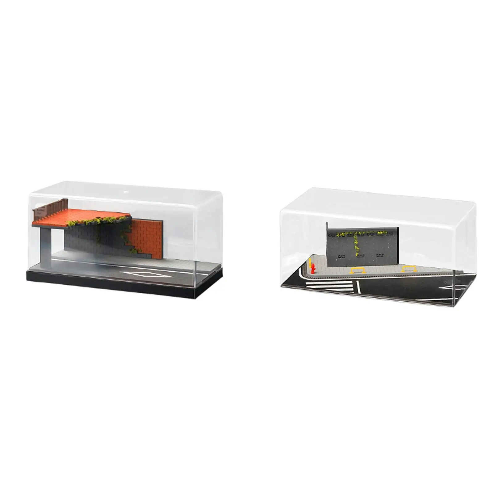 

1:64 Model Car Parking Scene Parking Scenery for Tiny Figures Mini Car Decor