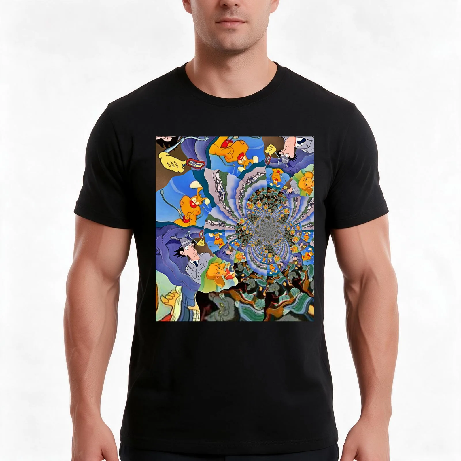 Go Go Gadget T-Shirt, Summer Casual Cotton Tee, Oversized Streetwear Tops, Vintage Graphic Print, Loose Fit Short Sleeve