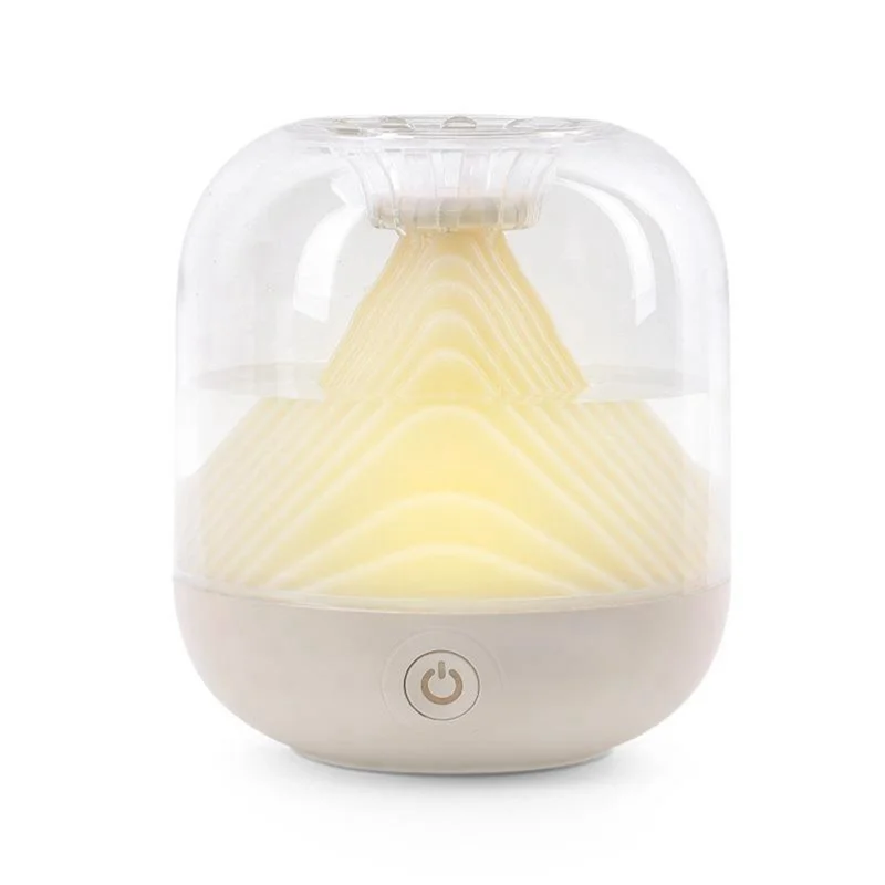 

700Ml Air Purification Humidifier Rechargeable 1200MAh Water Atomizer Diffuser Essential Oil Diffuser for Bedroom White