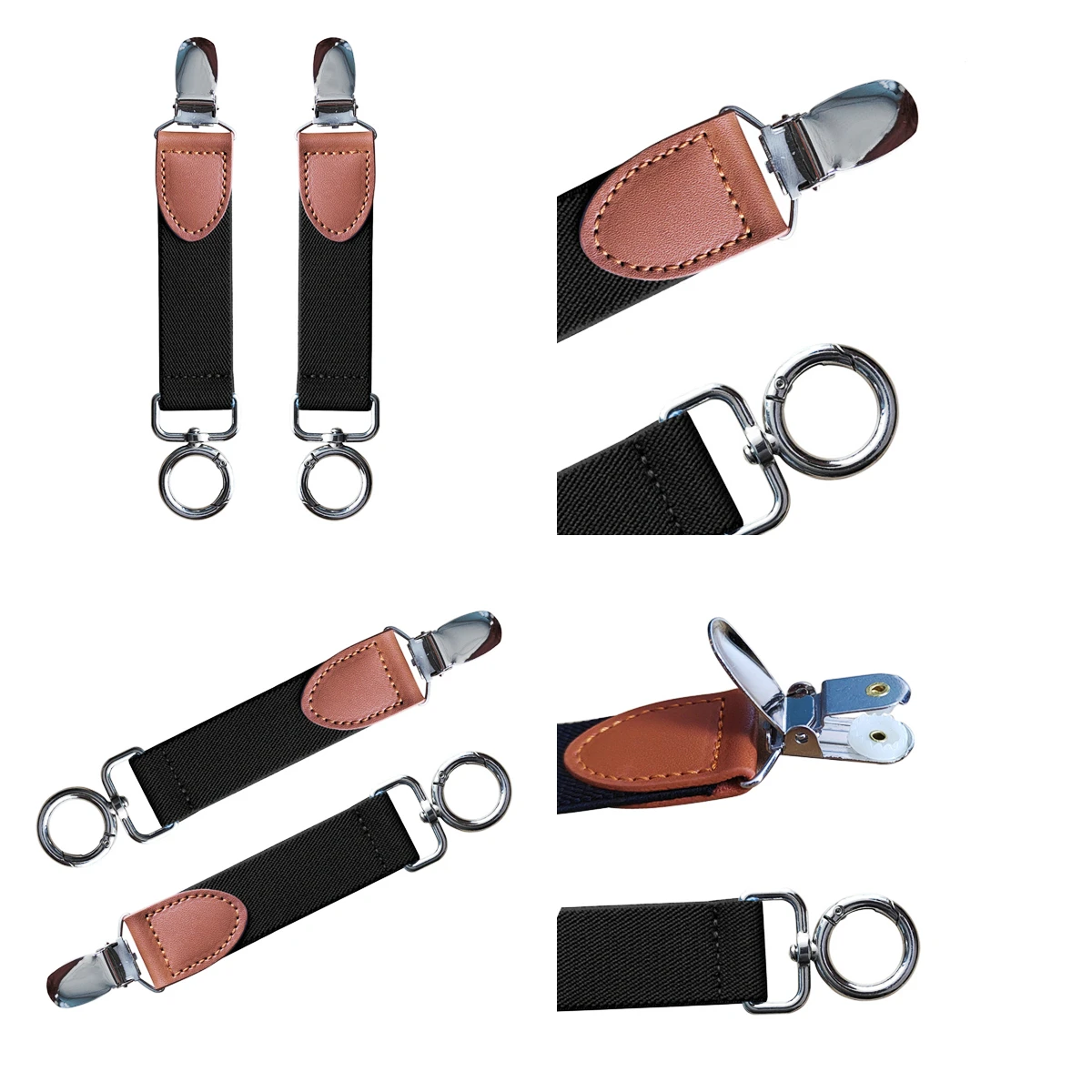 Hat Hanging Clip for Connecting Travel Bag and Hat Anti Slip and Wrinkle Adjustable Elastic Suspender 2 PCS H1201