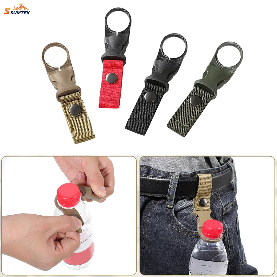 

4pcs Water Bottle Buckle Clip Carabiner,Portable Hanging Mineral Water Bottle Clip for Outdoor Camping/Hiking/Traveling