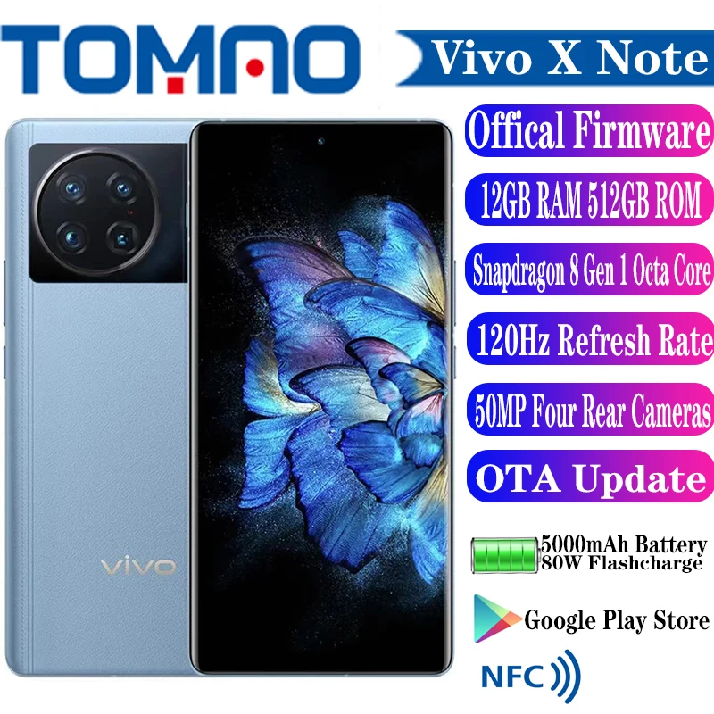 Original Official New Vivo X Note 5G Mobile Phone 7.0