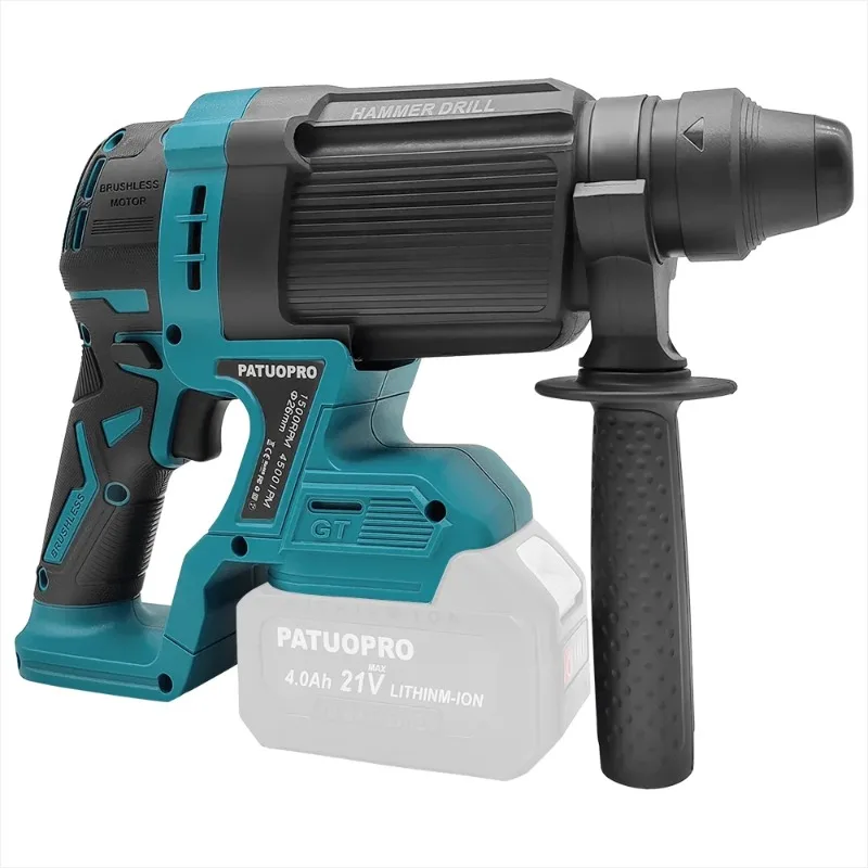 

【Trending】TX Brushless Rotary Hammer 4-Mode 26mm SDS-Plus Rechargeable Elecric Drill Power Tools For Makita 18V Battery(No Batte