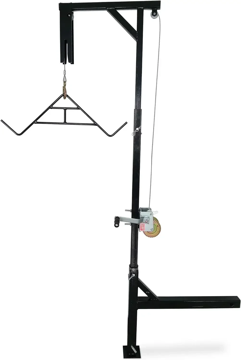 HME Truck Hitch Game Hunting Hoist - Complete Kit (Includes Winch/Gambrel for Skinning or Cleaning game) | 400 lb Capacity