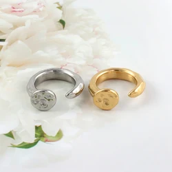 High Quality Gold Color Nail Ring Stainless Steel Screw Ring for Women Men Fashion Jewelry Accessories Anillos Mujer Party Gift