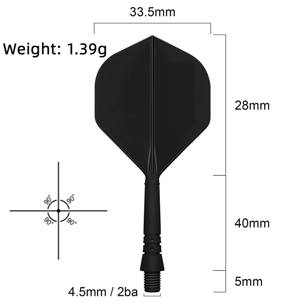 Fox Smiling 3pcs Dart Flight With Dart Shaft In-one 2BA Screw Durable Anti-fall Professional Dart Accessories TB Series