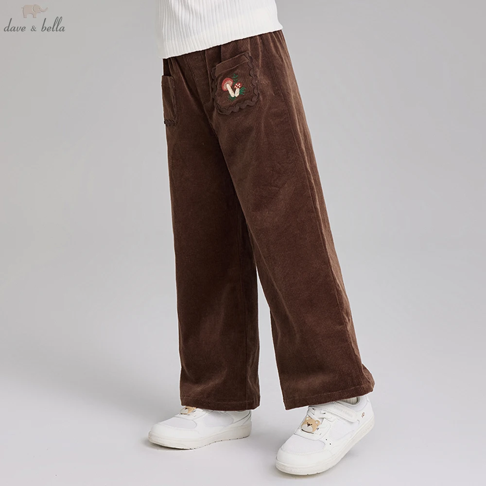 

Dave Bella Girls Wide Leg Jean Pants Spring Autumn Girls Straight Pants Casual Loose Jeans Outdoor Trousers DK3253353