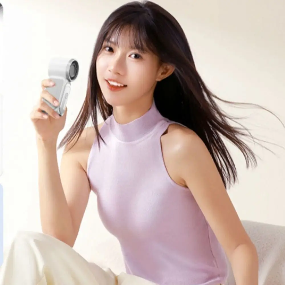 

6-ступенчатый ветровой мини-портативный вентилятор со светодиодным дисплеем, регулируемый ручной турбовентилятор, ультра-тихий воздушный турбо-технологический USB-перезаряжаемый вентилятор для дома