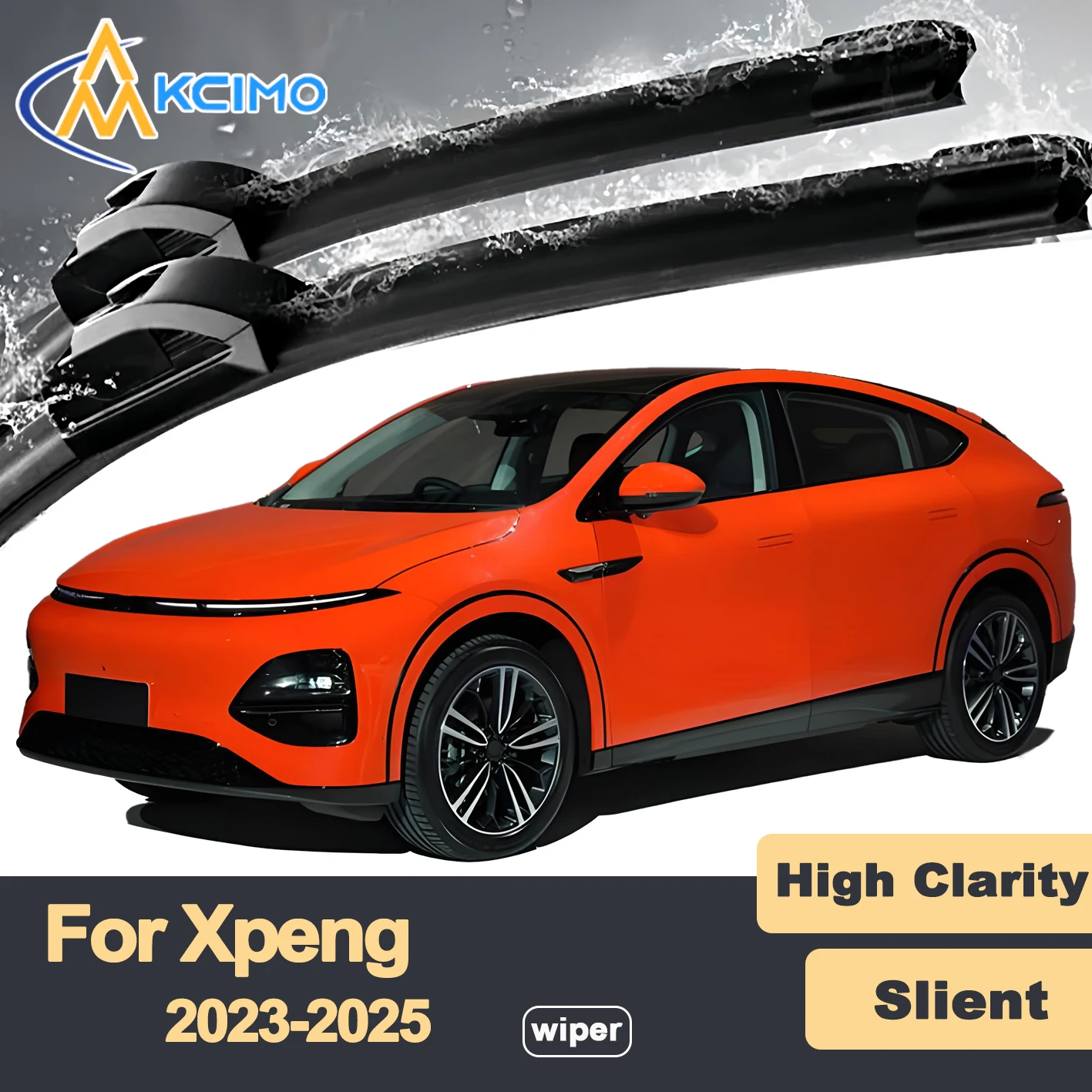 

Premium Rubber Durable Silent Windshield Wiper Blades 2pcs for Xpeng G6 2023-2025 Front Wiper Blades Set