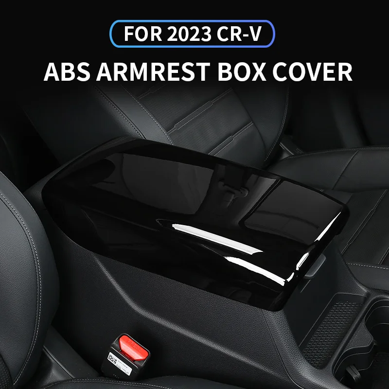 

For Honda CRV CR-V 6th Gen 2023 2024 2025 ABS Car Armrests Storage Box Protector Cover Trim Panel Waterproof Exterior accessorie