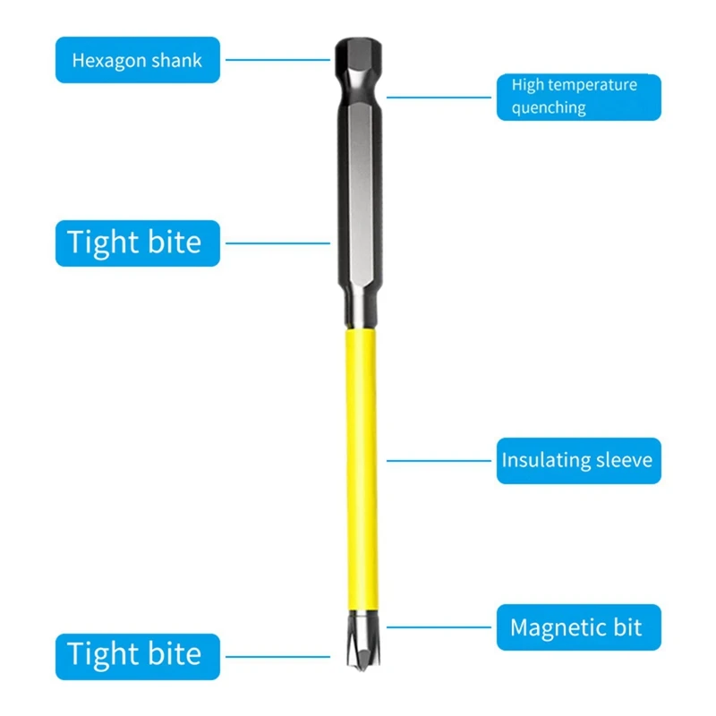 65Mm 110Mm Magnetic Special Slottedcross Screwdriver Bit For Electrician For Socket Switch High Hardness Hand Tools