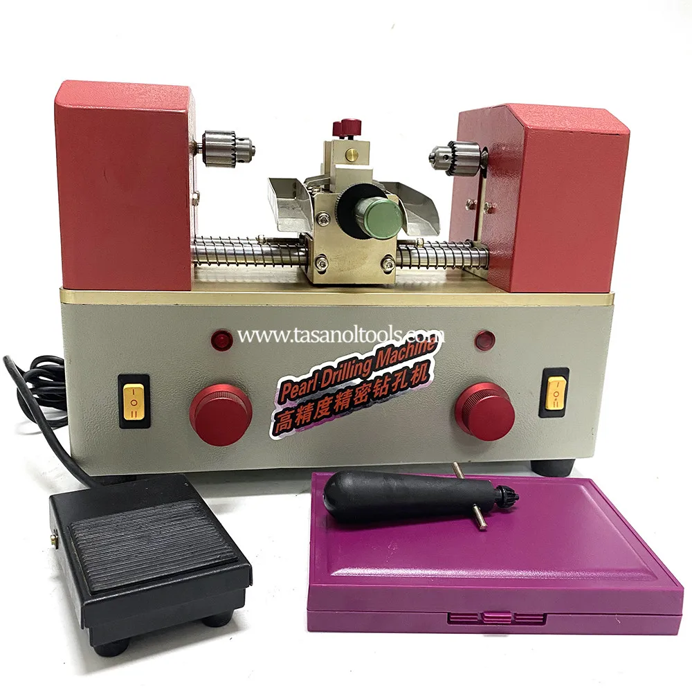 Gold Jewelry Making Machine Pearl Setting Machine Double Head Pearl Drilling Machine