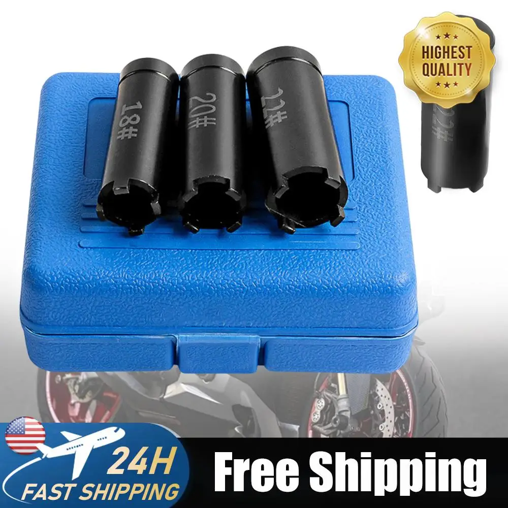 

Набор из 3-х съемников гаек сцепления для мотоциклов (18 мм, 20 мм, 22 мм), инструмент для ремонта мотоциклов, четырехзубчатый ключ-головка, ручной инструмент для ремонта скутеров