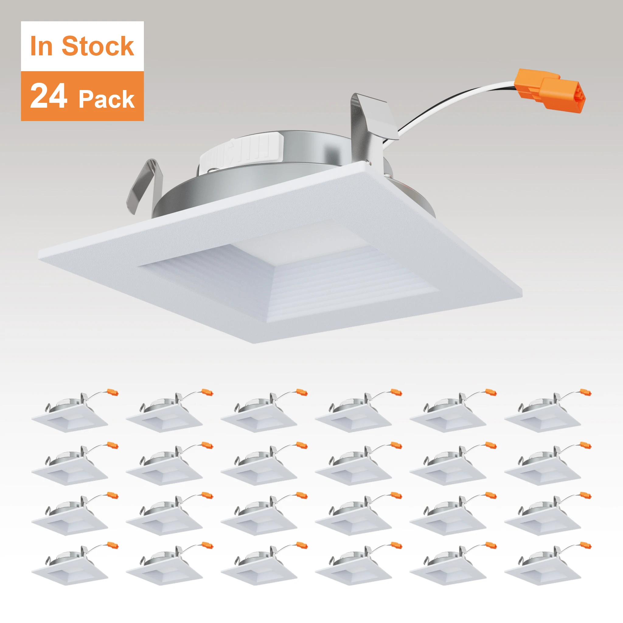 Warehouse ETL Recessed Light 4in Led Retrofit Ceiling Light TP24 Antiglare Dimmable Eco-Friendly Home Office Modern 9W 3-Year
