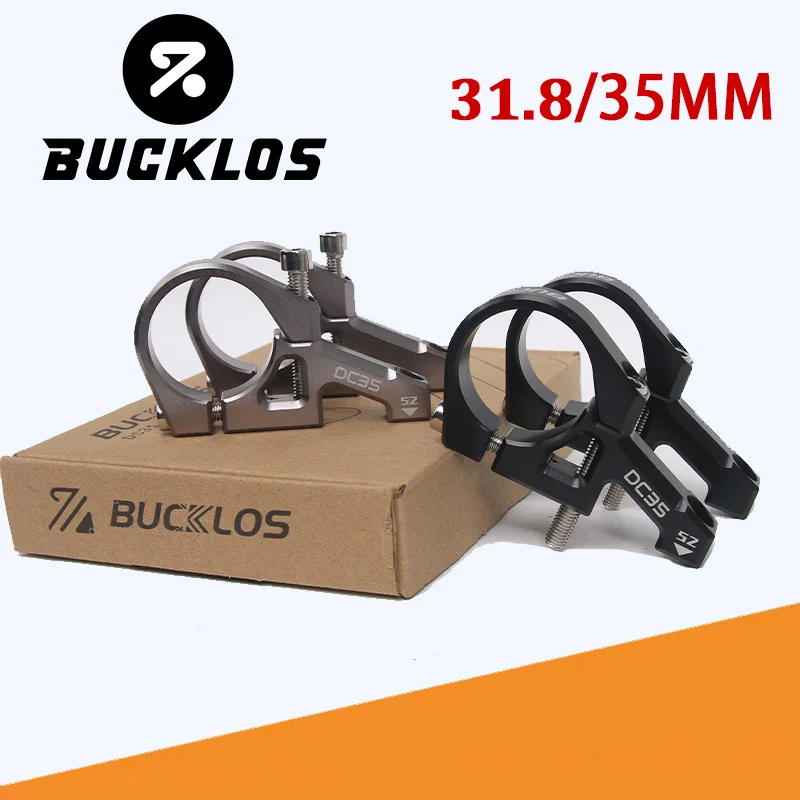 BUCKLOS Downhill-Fahrrad-Vorbau 31.8/35MM Lenkervorbau aus Aluminiumlegierung für Mountainbikes, kurz