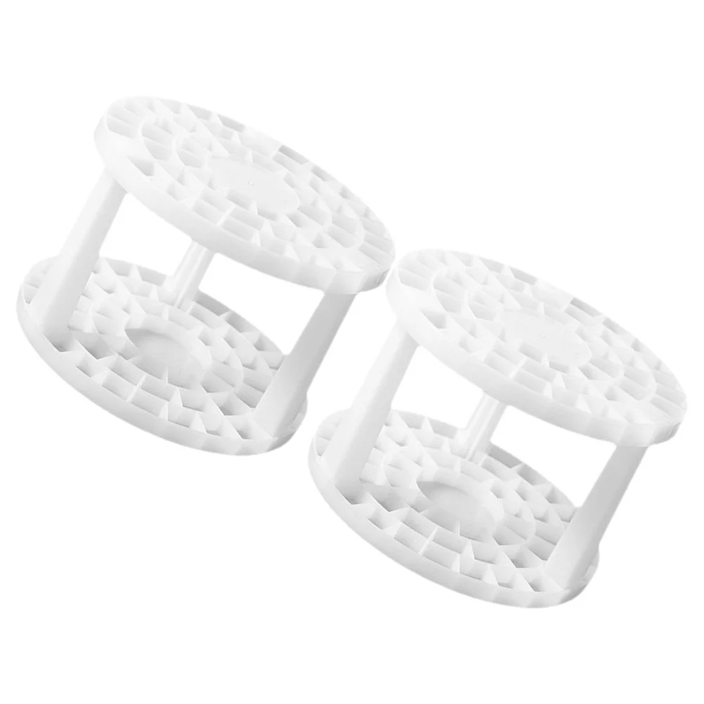 2 Pcs Gel Pen Round Brush Storage Rack Pencil Porous Bucket Holder 2pcs/pack (white) Office Paint Plastic Paintbrush