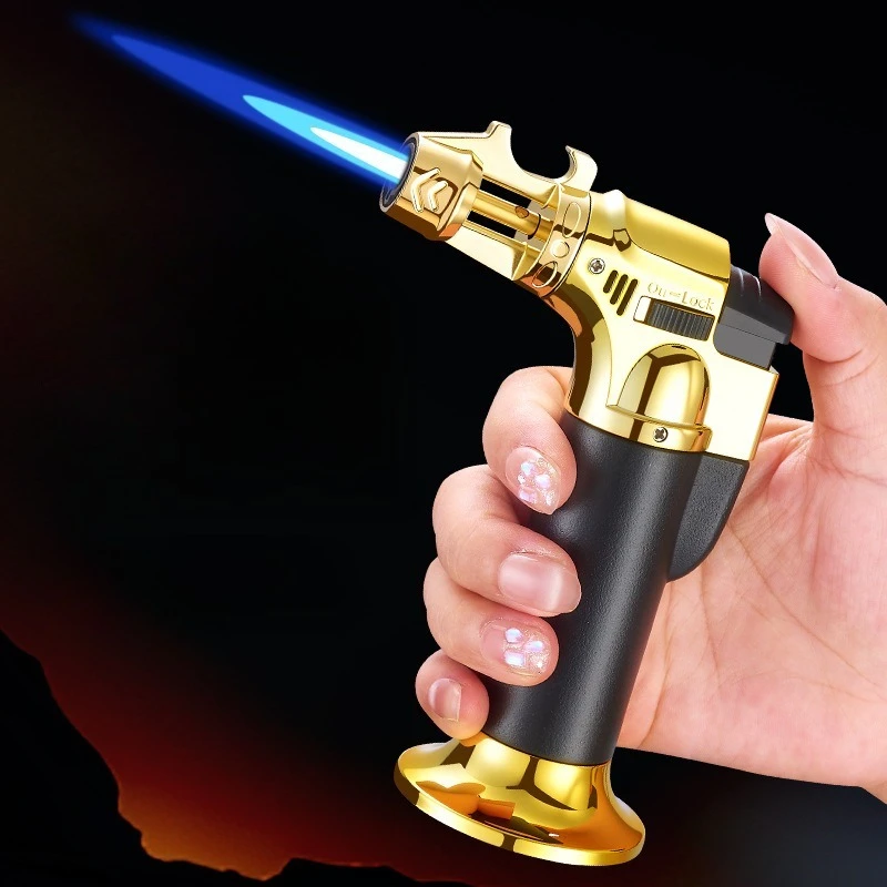 New Outdoor Portable Spray Torch Lighter with Flame Stabilization Bottle Opener  and High-Temperature Welding Torch for Welding
