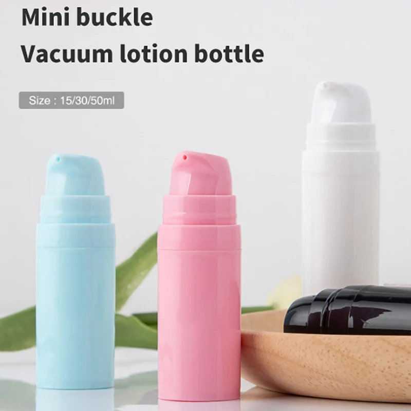 

5/10/15ml Empty Airless Pump Bottles Mini Lotion Vacuum Cosmetic Containers Women Make Up Travel Emulsion Bottle