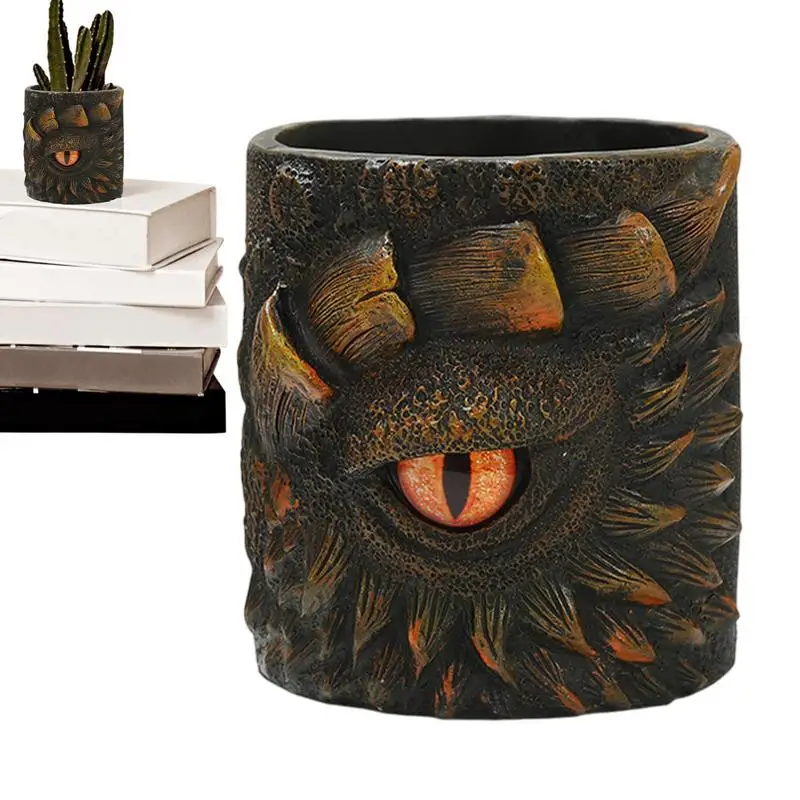 

Flower Pot Creative Stylish Plant Pot Decorative Resin Garden Vase For Decoration Balcony Home Greenery Display Patio Indoor
