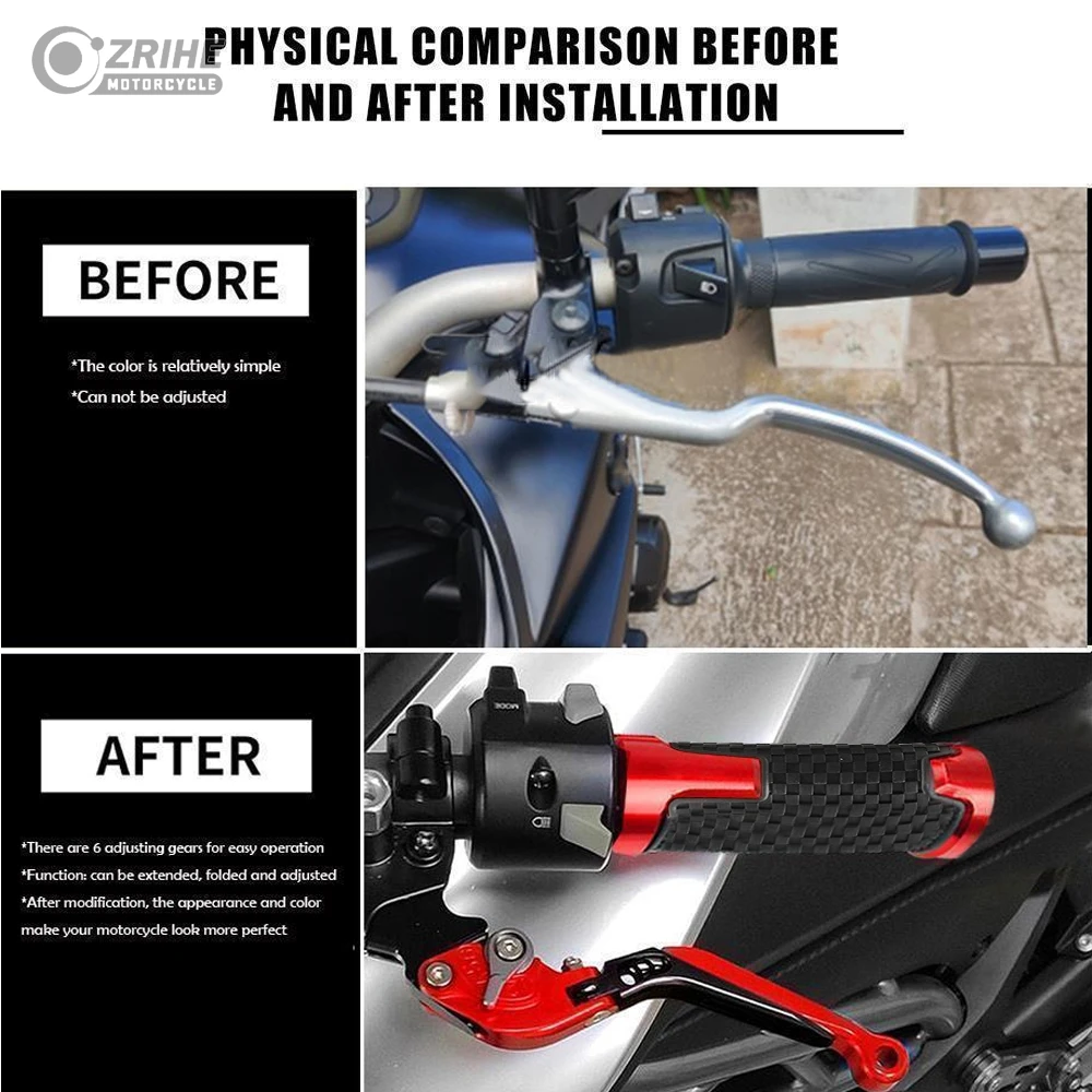 اكسسوارات الدراجات النارية ل CFMOTO CF MOTO 450SR 450 SR 2021 2022 2023 قابل للتعديل للطي قابلة للتمديد دواسة فرامل العتلات 450SR