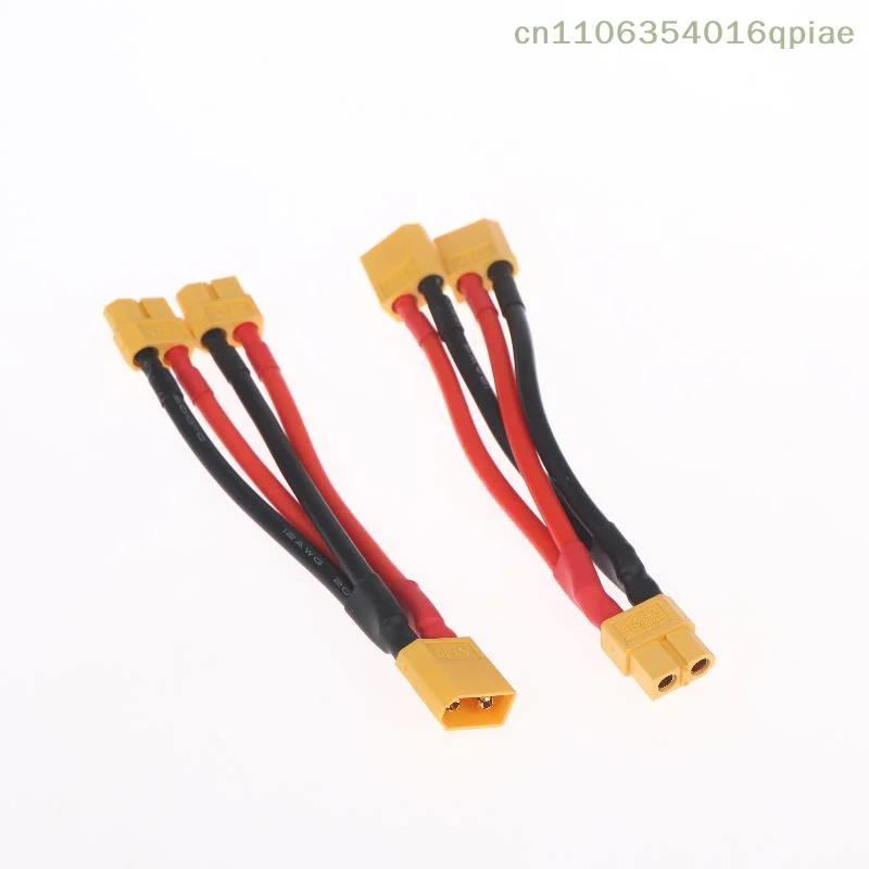1 Pc 2/3-Way 12/14AWG Silicone Wire Male/Female Extension Y Splitter XT60 Parallel Battery Connector For Battery Charger Motor