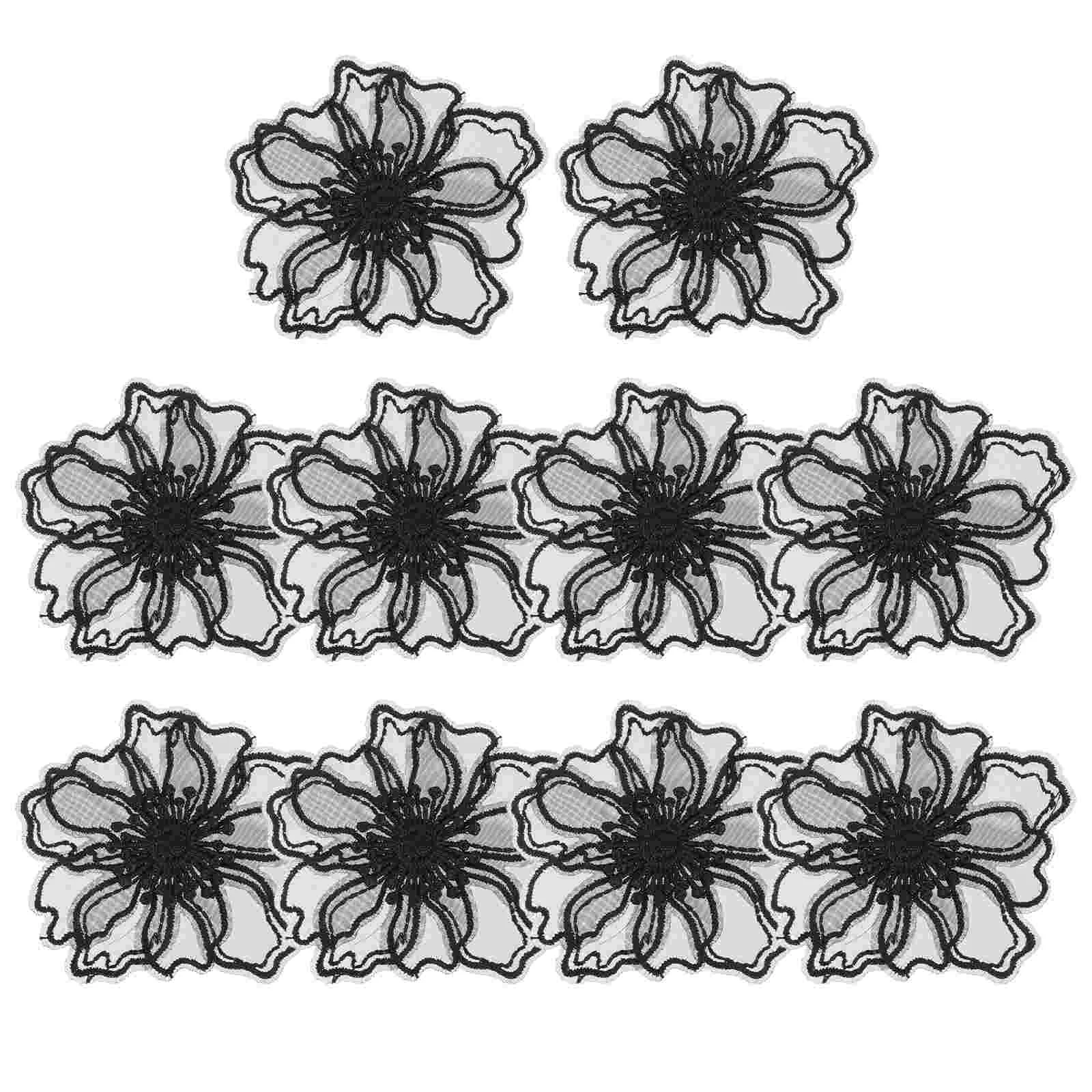 DIY Embroidery Patch Bridal Flower Banner Chic Costume Accessories Bride Sew on Appliques