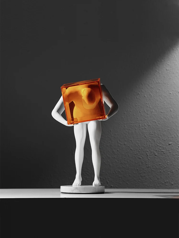 Modern Abstract Figure Sculpture Decoration Model Room Sales Office Home Soft Decoration Living Room Entrance Cabinet Art