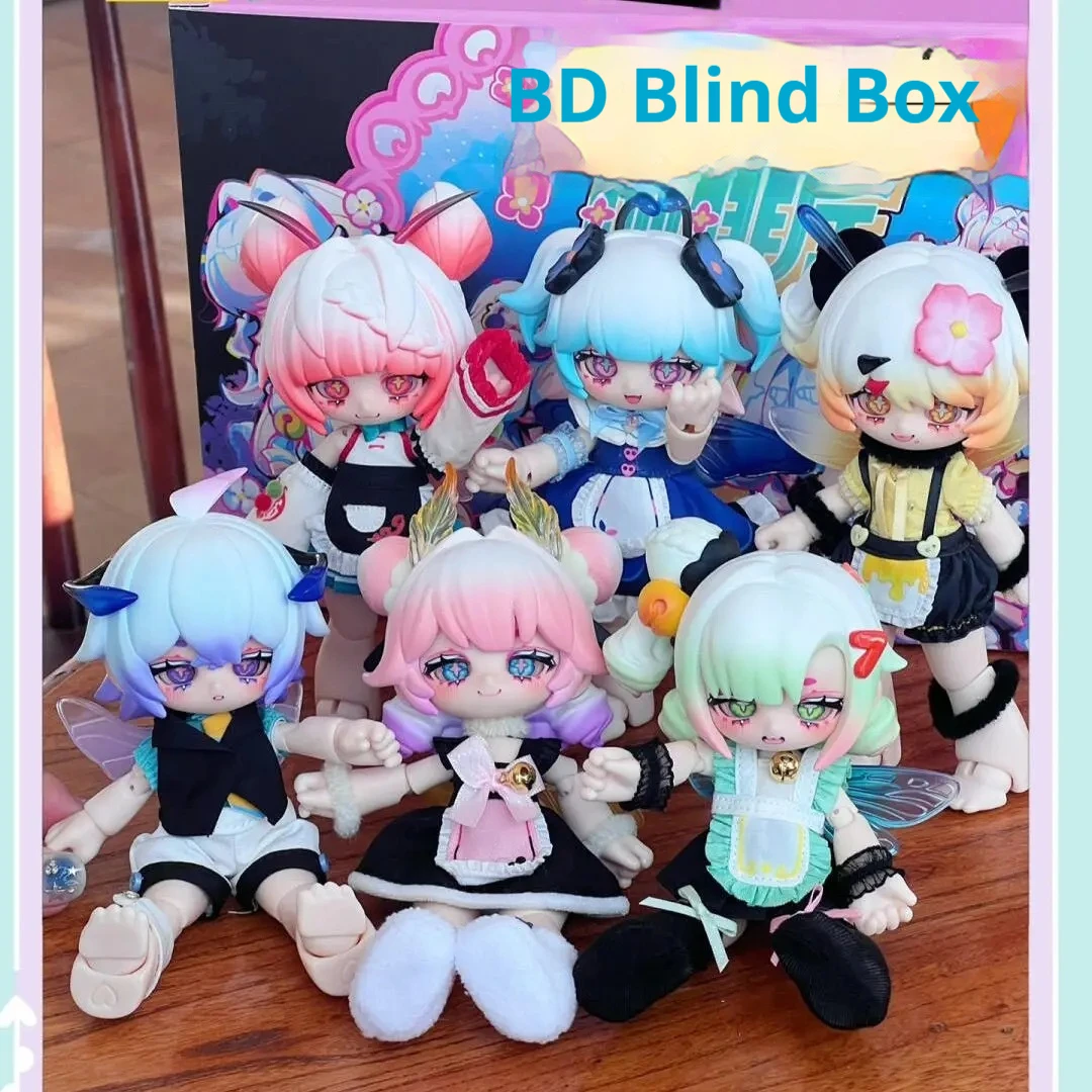 Kukaka Insect Cafe Anime Figures 1/12 Bjd Ob11 Blind Box Original Surprise Box Action Figure Model Toy Birthday Mystery Gifts