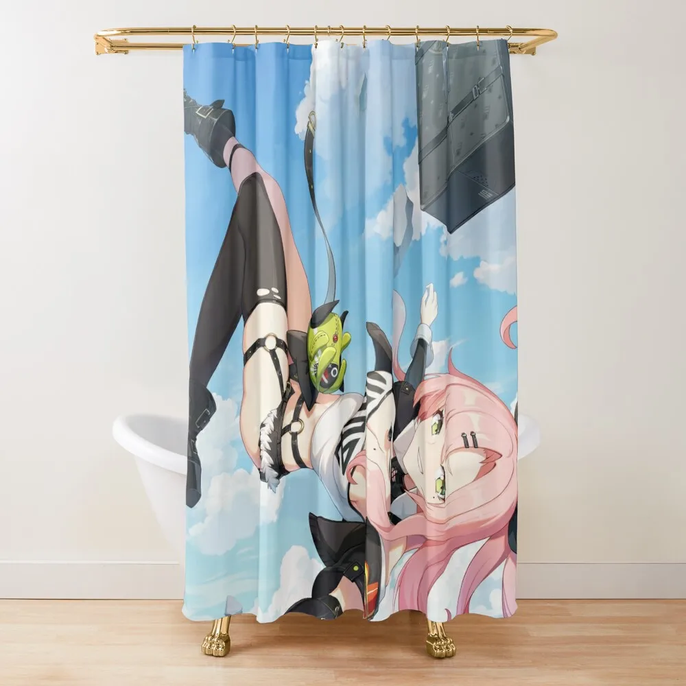 

Nicole Demara Falling Shower Curtain Bathtub Transparent Bathroom Shower Shower Waterproof Elegant Bathroom Curtain