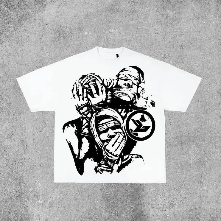 تي شيرت عتيق للأعضاء فقط على الوجهين، للرجال/النساء - طراز للجنسين، قطن 100%، ملابس رجالية، ملابس الشارع الشهير، تي شيرت برسومات #2