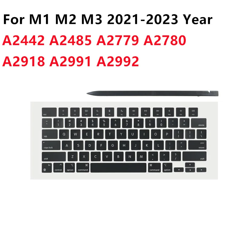 Laptop A2442 A2485 A2779 A2780 A2918 A2991 A2992 A2681 teclas juego de teclas para Macbook Pro M1 M2 M3 14 "16" reparación de teclado