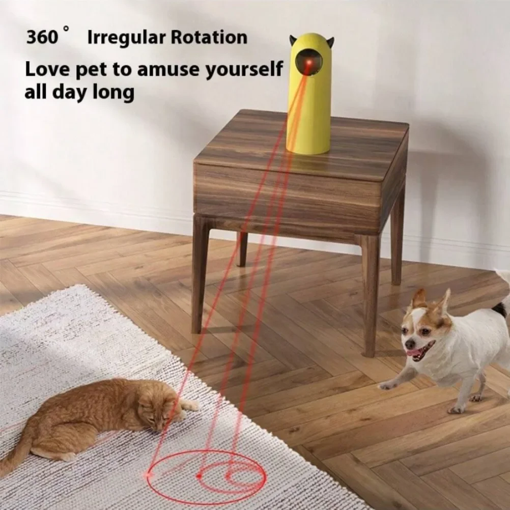 Automatic Cat Toys Laser Pointer Interactive Cat Toy Pet Laser Indoor Toys for Cats Accessories Handheld Electronic Toy for Dog