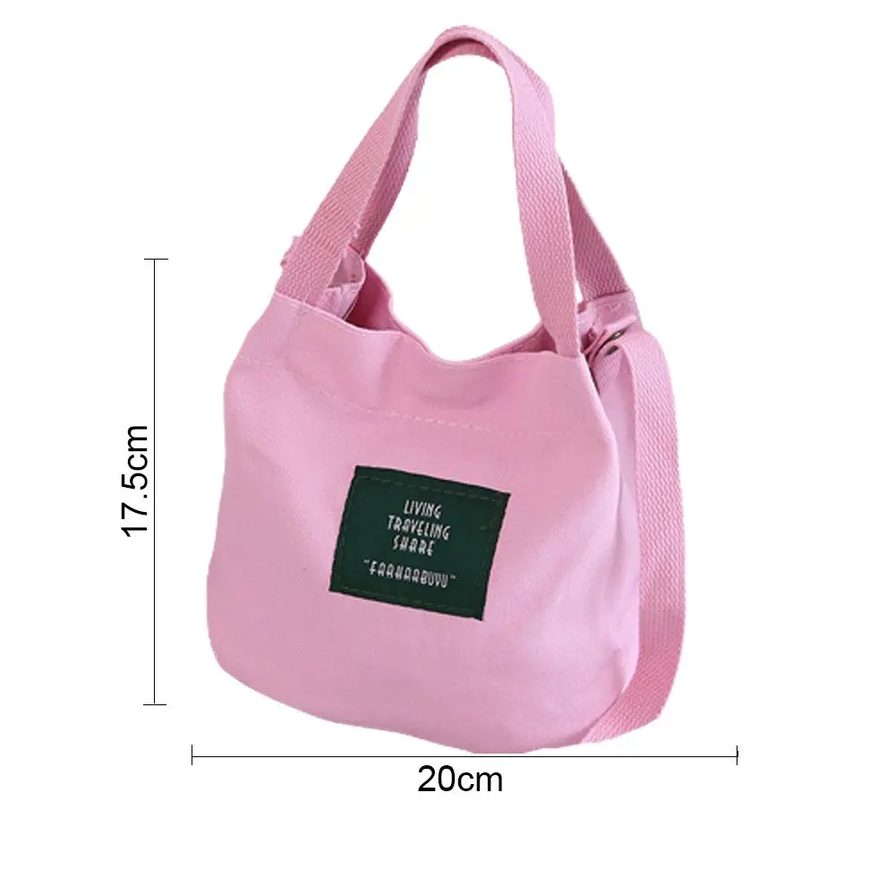 Fashion College Style Letter Canvas Bag Large Capacity Letter Shoulder Bag Travel Canvas Crossbody Bag Shopping Tote Handbags