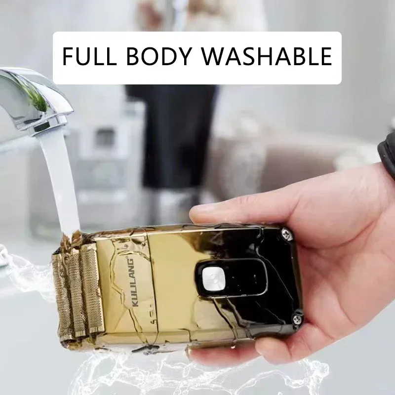 Kulilang R66 R55 R11 Professional Hair Clipper Kit for Men Beard Trimmer Washable Men's Electric Shaver Hair Trimmer Machine