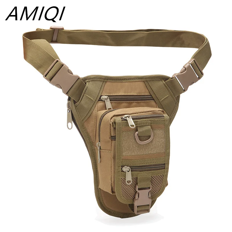 AMIQI Drop Leg Bag Outdoor Multifunctional Hiking Waist Bag Tool Waist Pack Motorcycle Sports