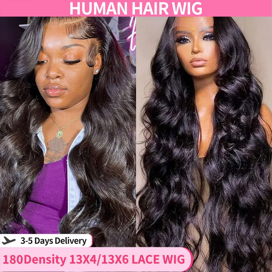 

Body Wave Lace Front Wigs Human Hair 13x6 Transparent Lace Frontal Wigs Human Hair Pre Plucked 13x4 Lace Frontal Wig 180 Density